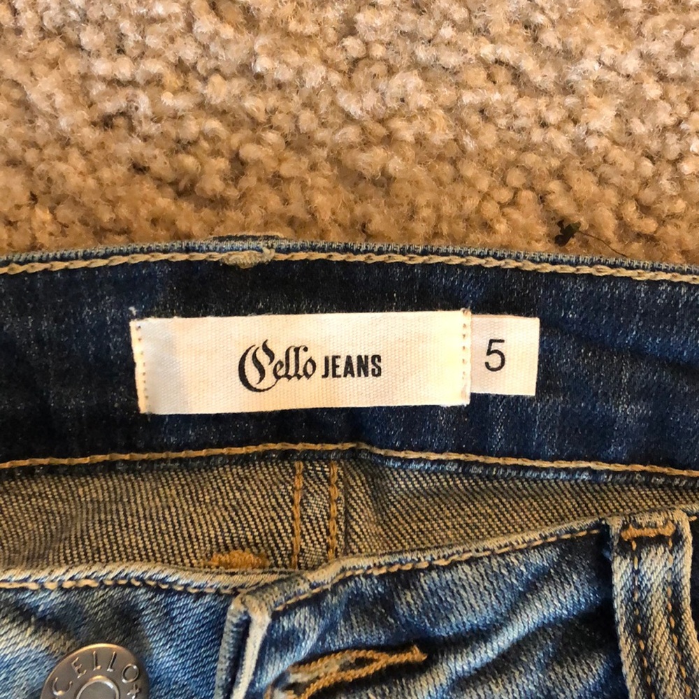 Cello Patchwork Boyfriend Button Fly Jean - image 4